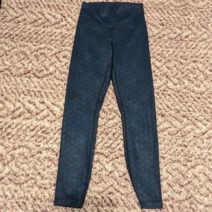Lululemon high rise leggings - size 2 - Blue pattern